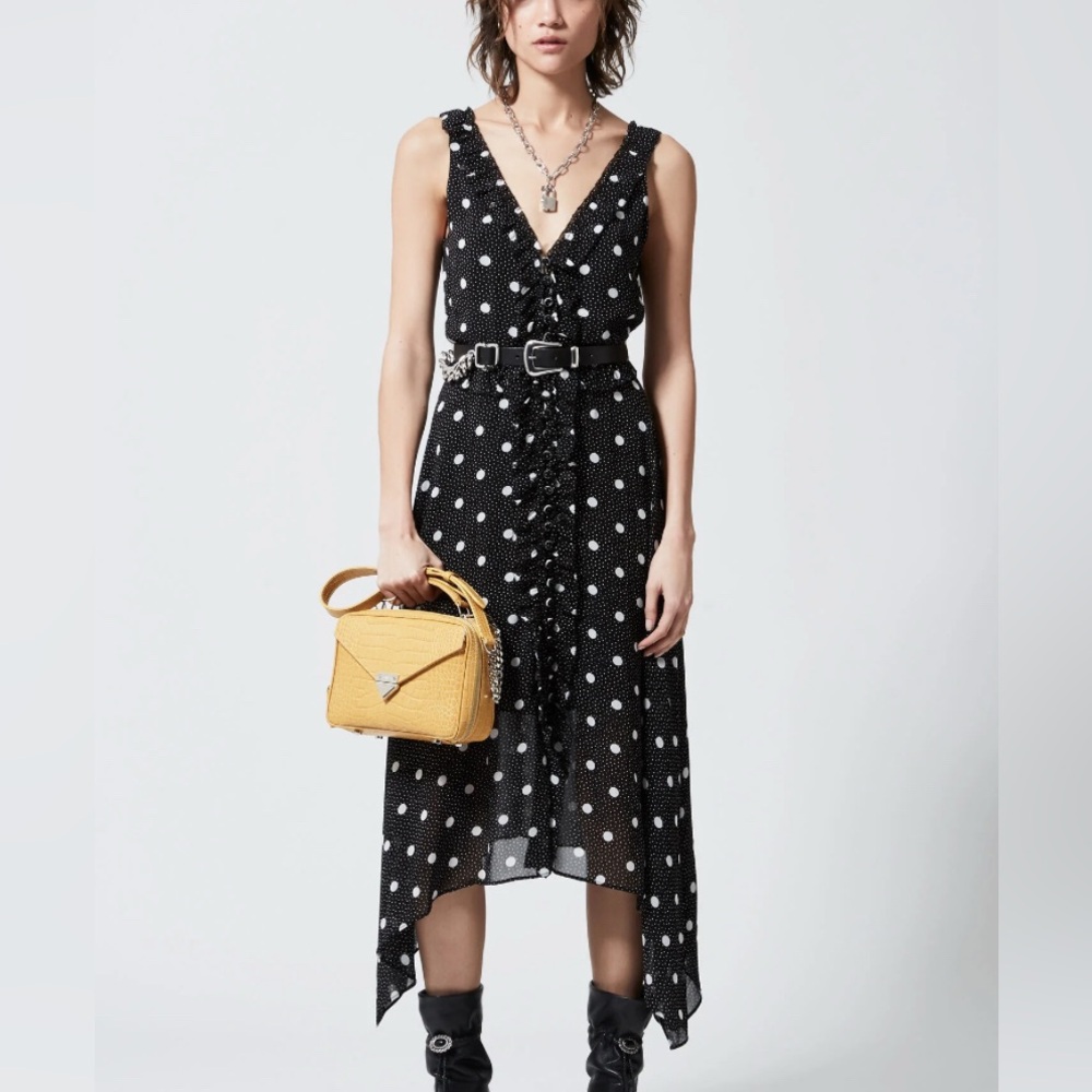 The Kooples Black Midi Dress